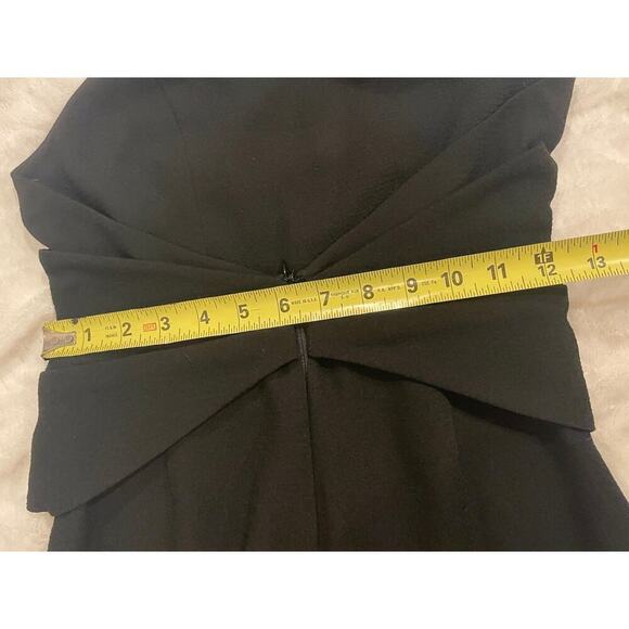 Ramy Brook Black Halter Jumpsuit XS 0 Wide Leg Twist Front Open Back Romper - Picture 12 of 13